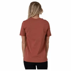 Ria Ss Fold Up Solid Tee Brown