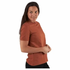 Ria Ss Fold Up Solid Tee Beige