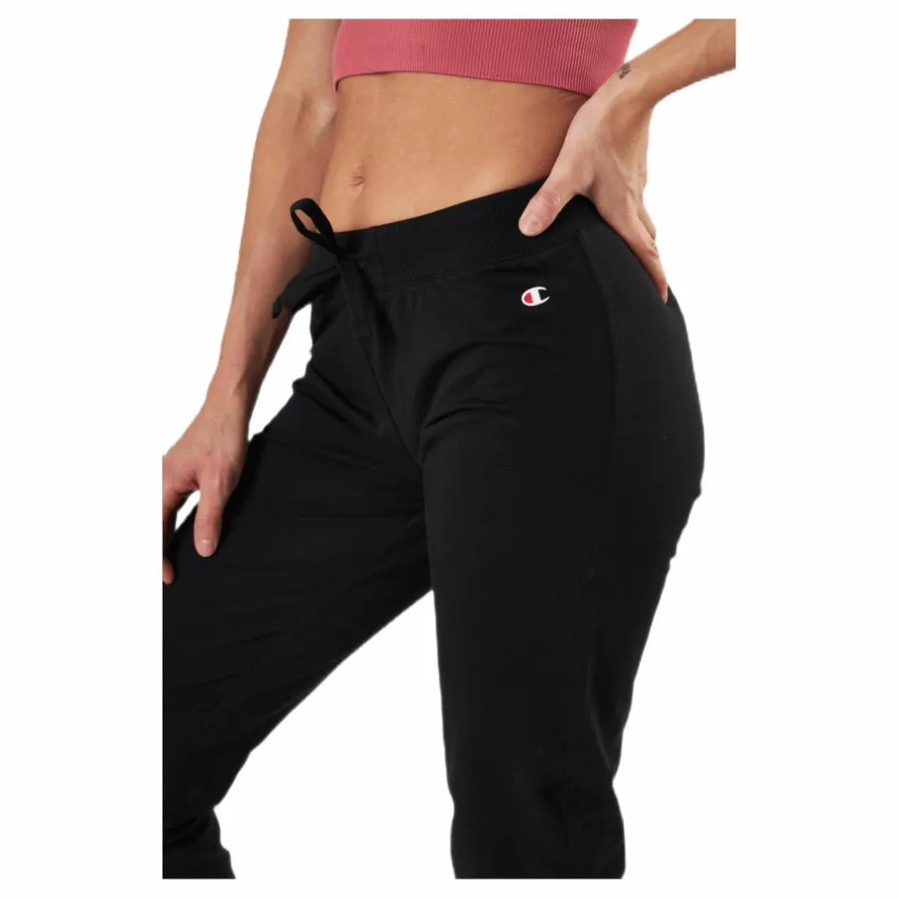 Rib Cuff Pants Svart