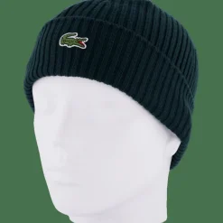 Rib Knit Brushed Wool Beanie Sinople Green Yzp