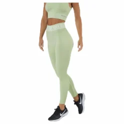 Rib Seamless Legging Green
