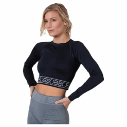 Rib Seamless LS Black