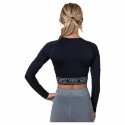 Rib Seamless LS Black