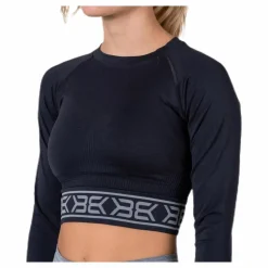 Rib Seamless LS Black