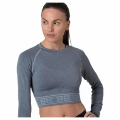 Rib Seamless LS Grey