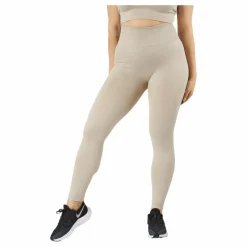 Rib Seamless Tights Mushroom