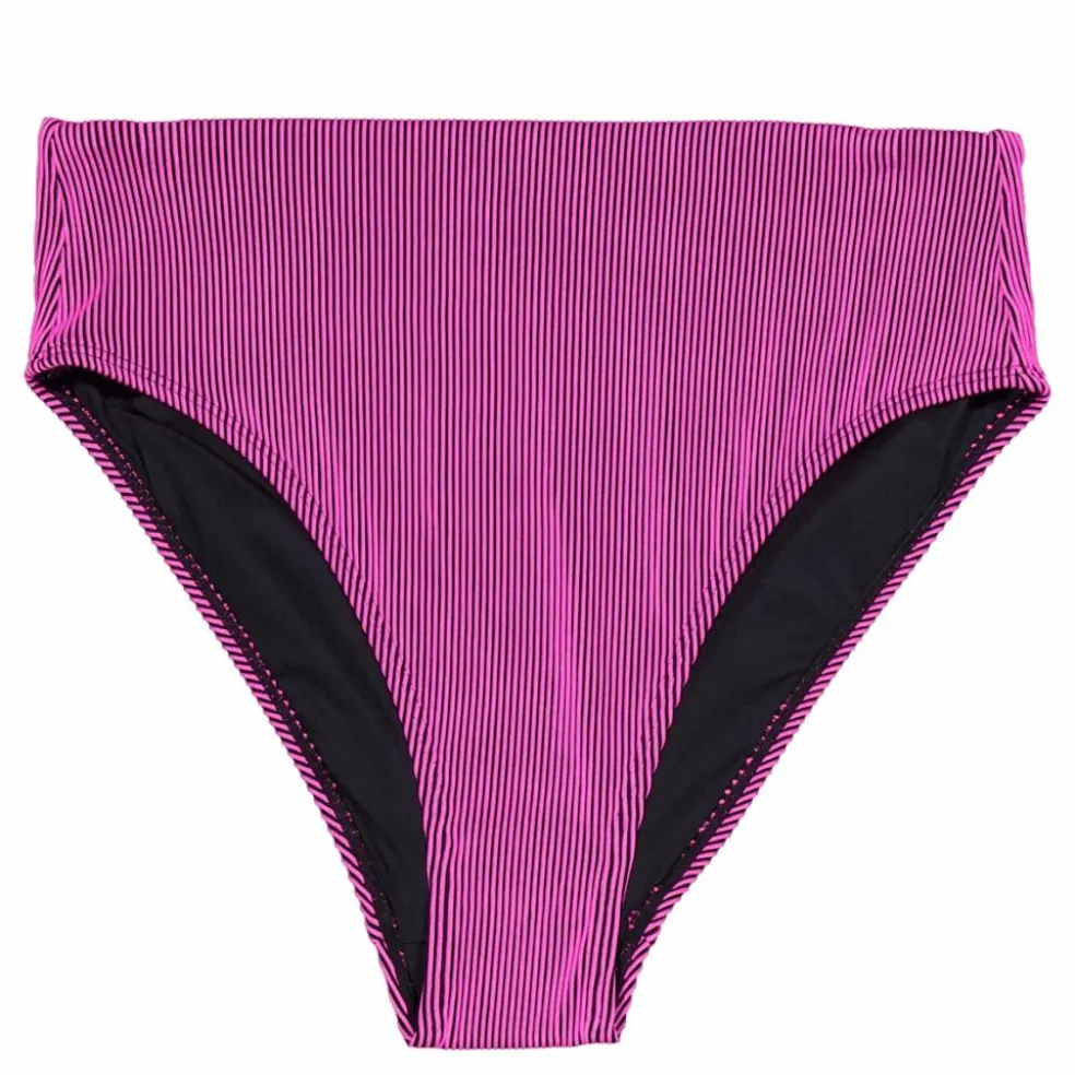 Ribbed High Waist Pink/black