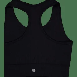 Ribbed Seamless Sport Bra Black