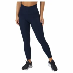 Ribbed Seamless Tights Navy Blue