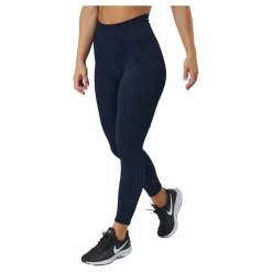 Ribbed Seamless Tights Navy Blue