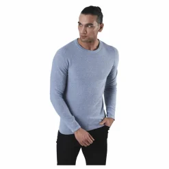 Rob Knit Crew Neck Blue