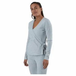 Rosa Wrap Top Lounge Bc Grey
