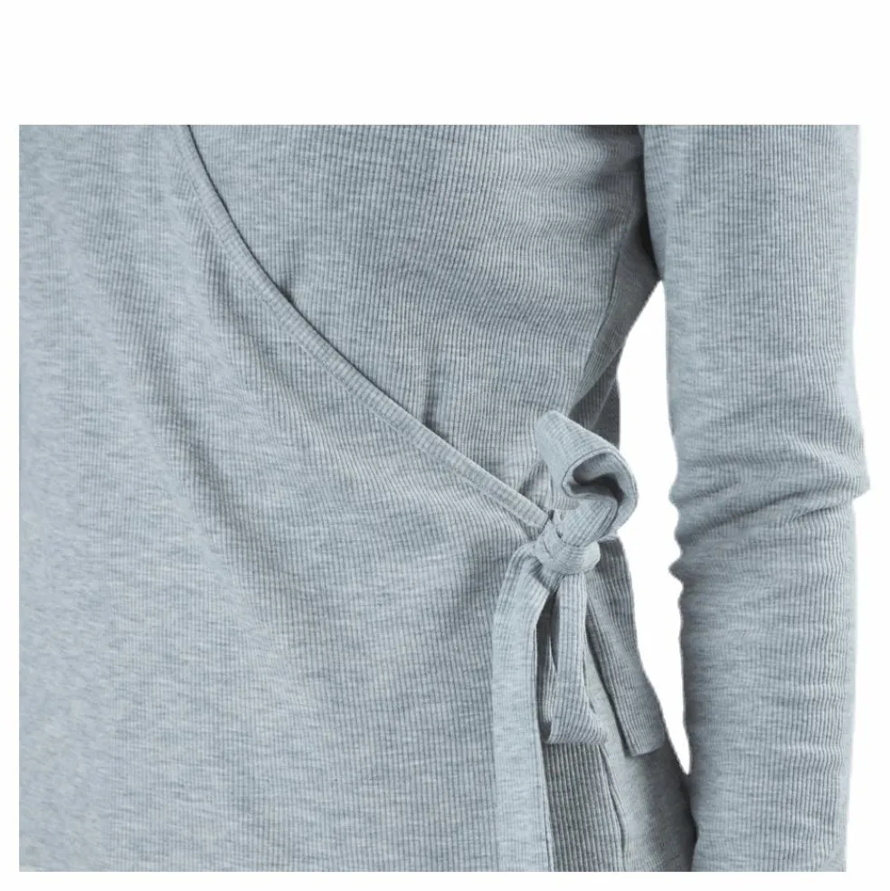 Rosa Wrap Top Lounge Bc Grey