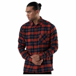 Rute Flannel Checker Orange