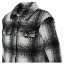 Sarah L/S Shacket Jacket Grey