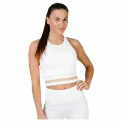 Seamless Crop Tank White