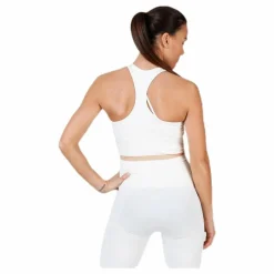 Seamless Crop Tank White
