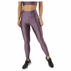 Shiny Tights Black Plum