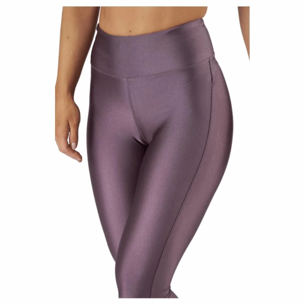 Shiny Tights Black Plum