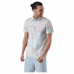 Shirt Short Sleeve Sandefjord Map Patterned