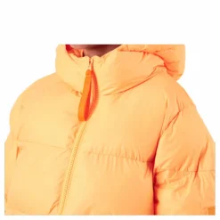 Short Padded Hood Jacket Orange