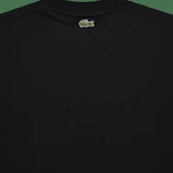 Signature Print Cotton T-shirt Black