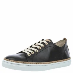 Silvermine Low Leather Black