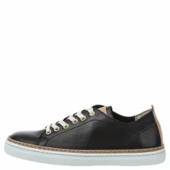 Silvermine Low Leather Black
