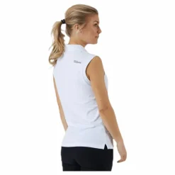 Sleeveless Polo White