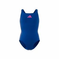 Solid Small Logo Swimsuit Royal Blue / Lucid Pink