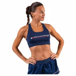 Sports Bra Medium Tri Logo Blue