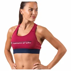 Sports Bra Medium Tri Logo Red
