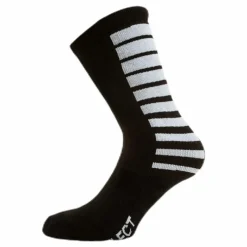 Sports socks striped long Black