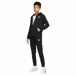 Sportswear Big Kids' (Boys') Tracksuit BLACK/BLACK/BLACK/WHITE