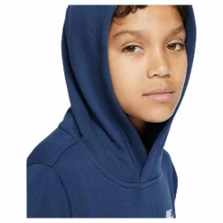 Sportswear Club Big Kids' Pullover Hoodie MIDNIGHT NAVY/WHITE