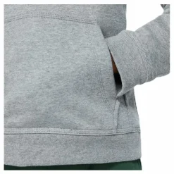 Sportswear Club Big Kids' Pullover Hoodie CARBON HEATHER/WHITE