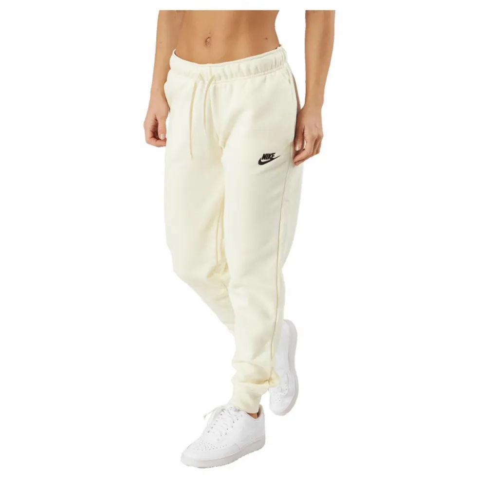 Sportswear Club Fleece Women's Mid-Rise Joggers COCONUT MILK/BLACK