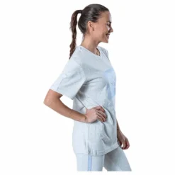 S/S Crew Neck White/Grey