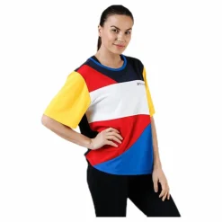 Statement Colourblock T-Shirt Red