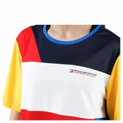 Statement Colourblock T-Shirt Red