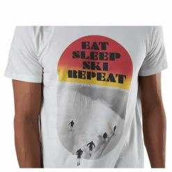 Stockholm Eat Sleep Ski White