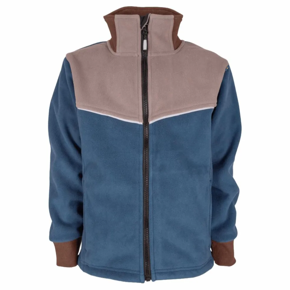 Stormy Jacket, Windfleece Grey/dark Blue