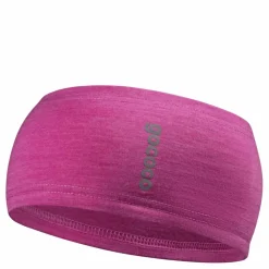 Straight Headband Wool Pink