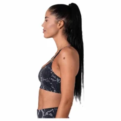 Strappy Sports Bra Grey