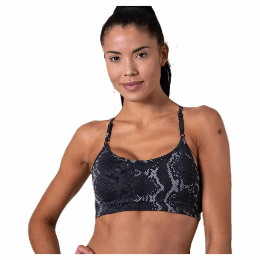 Strappy Sports Bra Grey