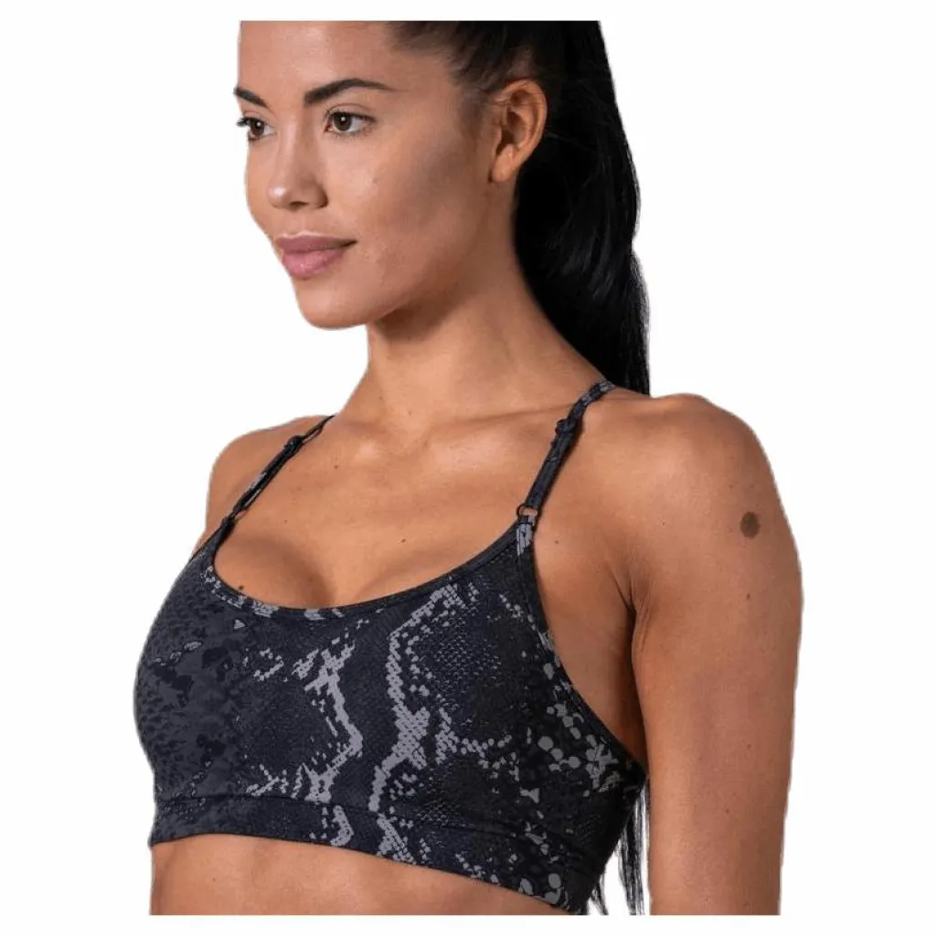 Strappy Sports Bra Grey