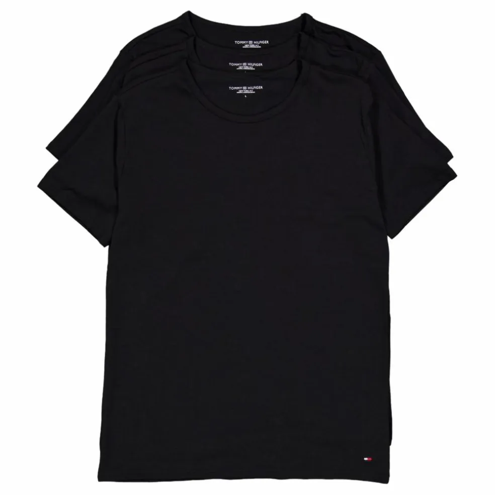 Stretch Cn Tee Ss 3pack Black/black/black