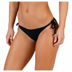 String Side Tie Bikini Black