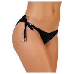 String Side Tie Bikini Black