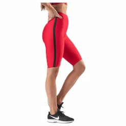 Stripe Bike Tights Red